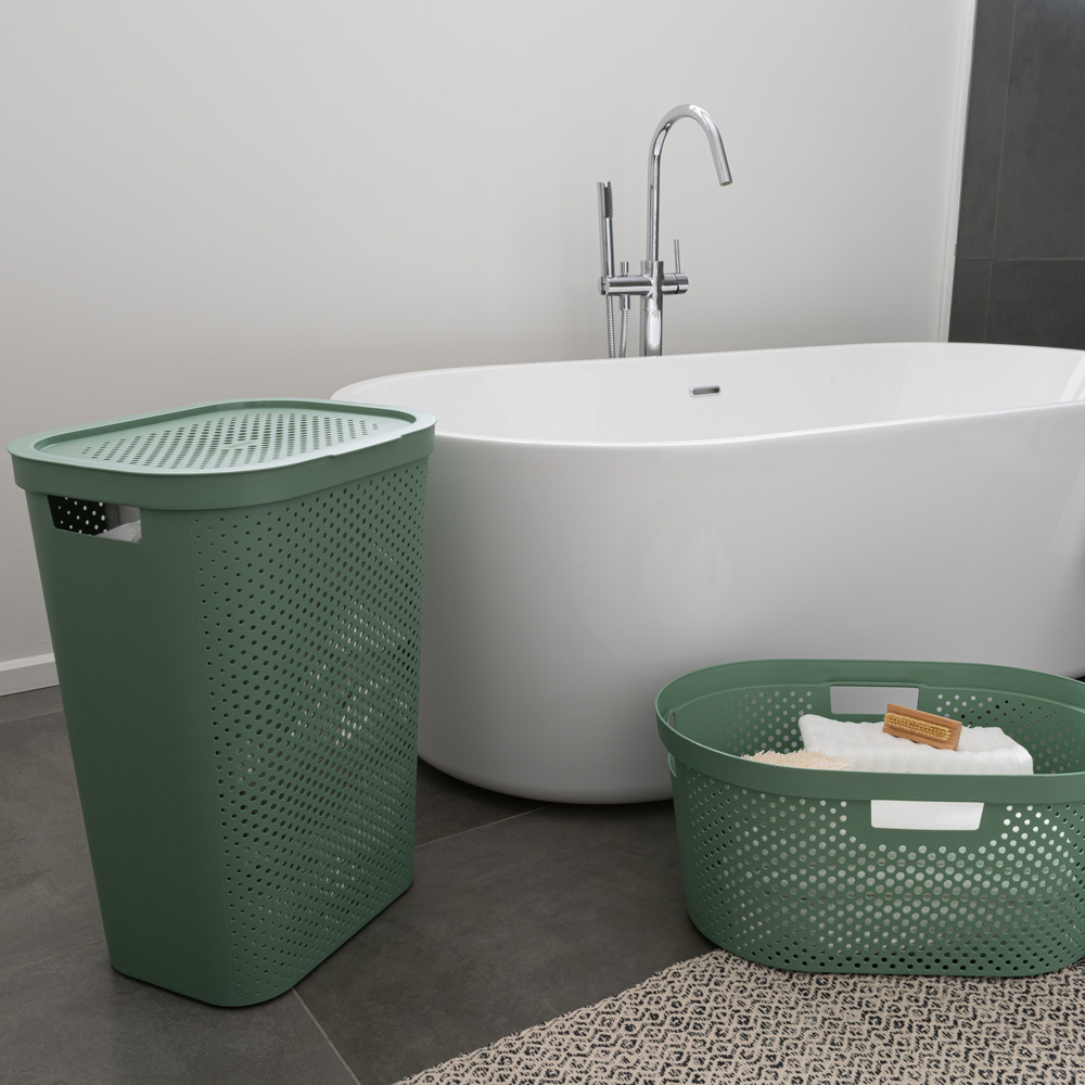 Laundry basket Infinity 100 Recykling Eko 60 L green CURVER eBay