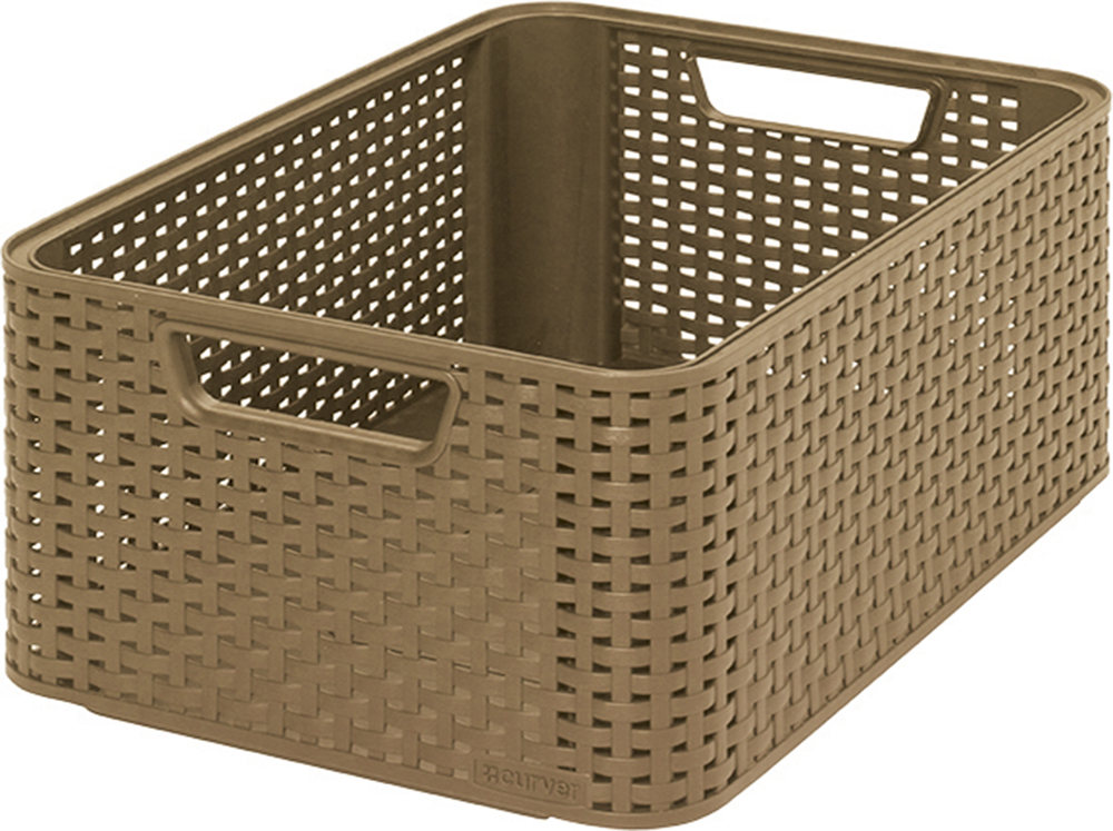 Regalbox Aufbewahrungskorb Kunststoff Korb Regalkorb L S M Ordnungsbox | Rattan eBay