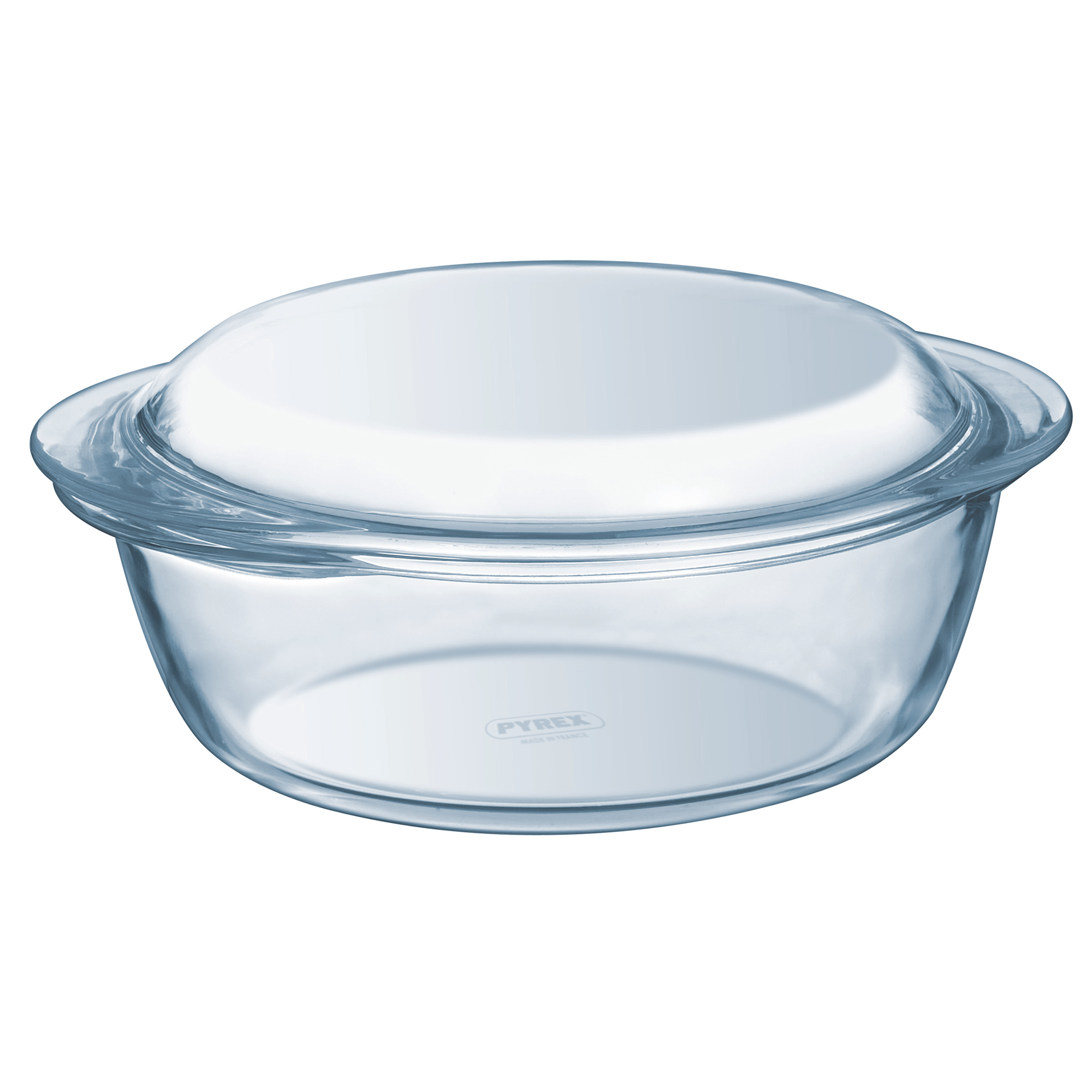 Auflaufform mit Deckel Glas Ofenform Glasbräter Backform rund 3L PYREX