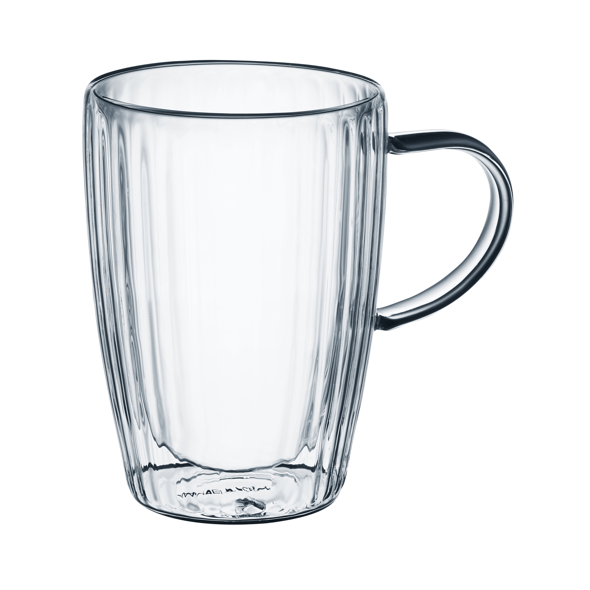 Doppelwandige Gläser mit Henkel Thermogläser Tee Kaffeetassen 2-er Set 350 ml