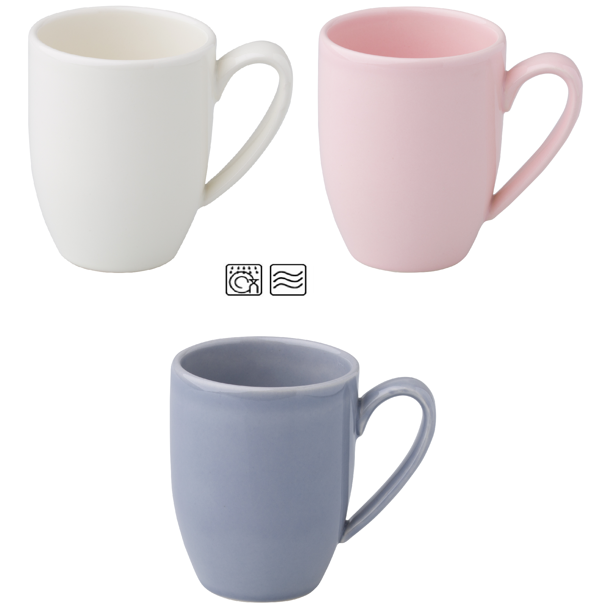 Kaffeebecher Becher Groß Keramik Kaffeetasse Tasse mit Henkel Rustic 300 ml